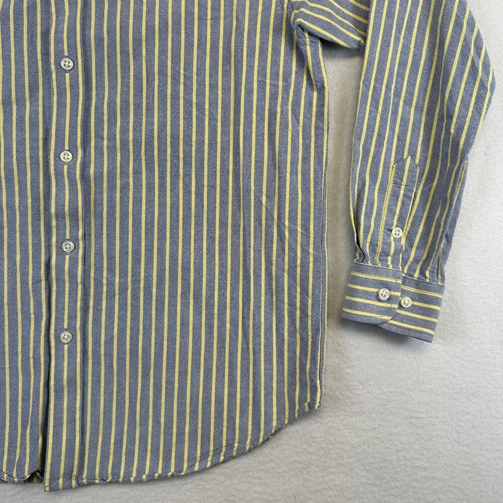 Ralph Lauren Shirt Boys 20 Stripe Button Down Long Sleeve Flesh Pony Logo Casual